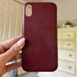 IPhone XR Coach leather phone case